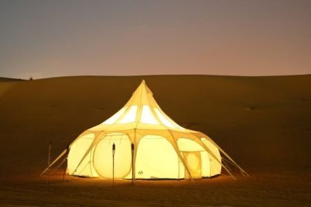 A camp in the desert